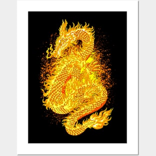 Dragon fire Posters and Art